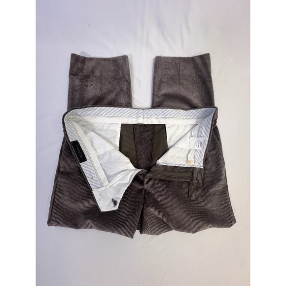 Vtg Saks Fifth Avenue Corduroy Pants Mens Brown Wide Wale Sz 40R Preppy Academia - Picture 12 of 12